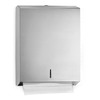 Alpine Industries Stainless Steel Brushed C-Fold/Multi-Fold Paper Towel Dispenser 480